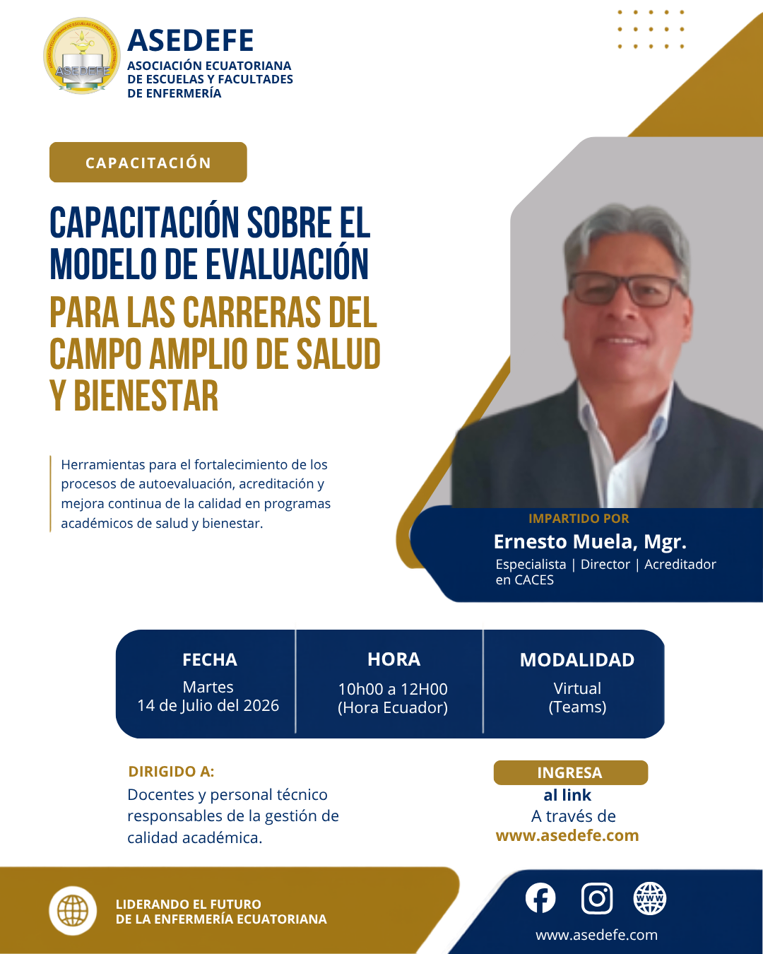 Capacitación Especializada: Modelo de Evaluación para el Campo Amplio de Salud y Bienestar