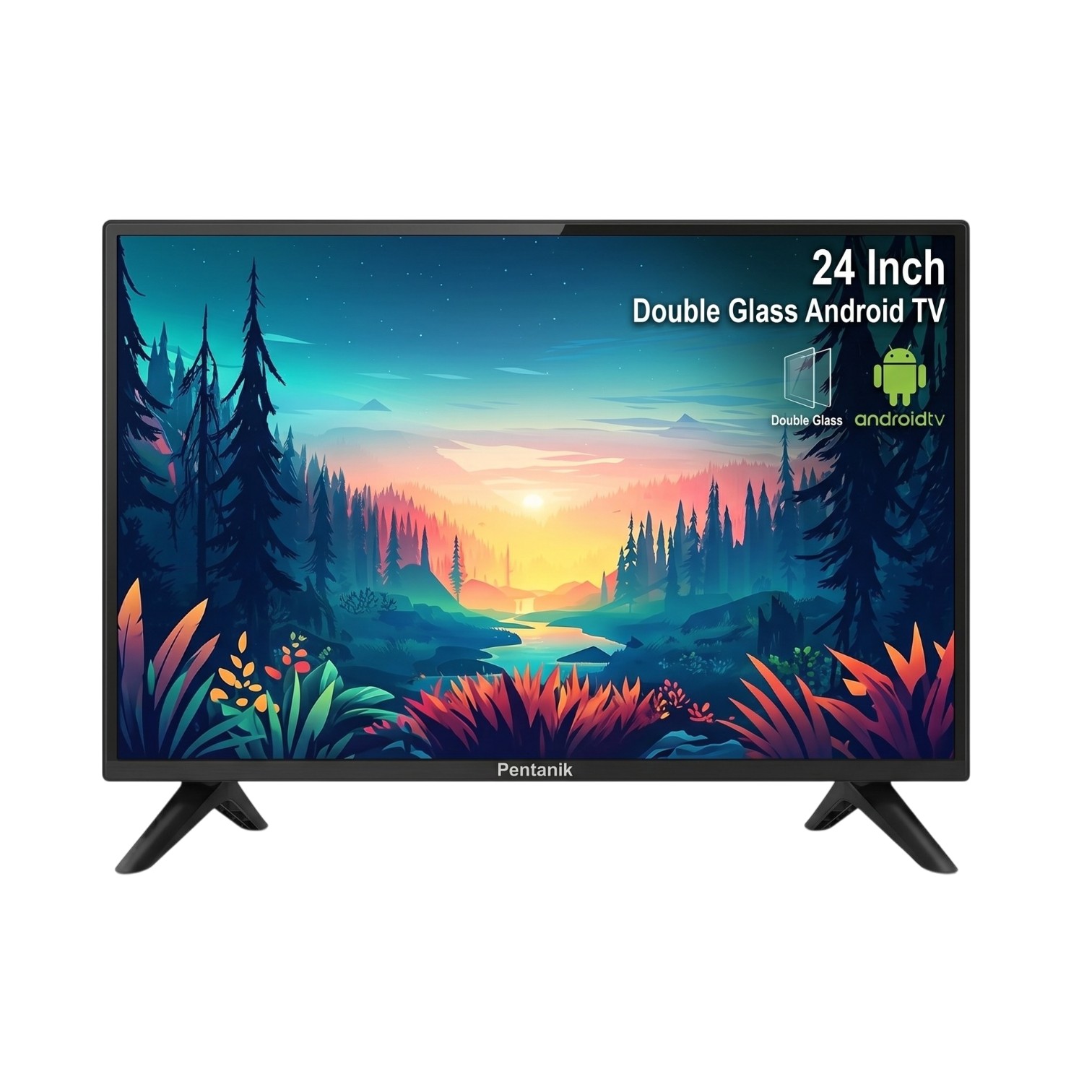 Pentanik 24 Inch Double Glass Android TV