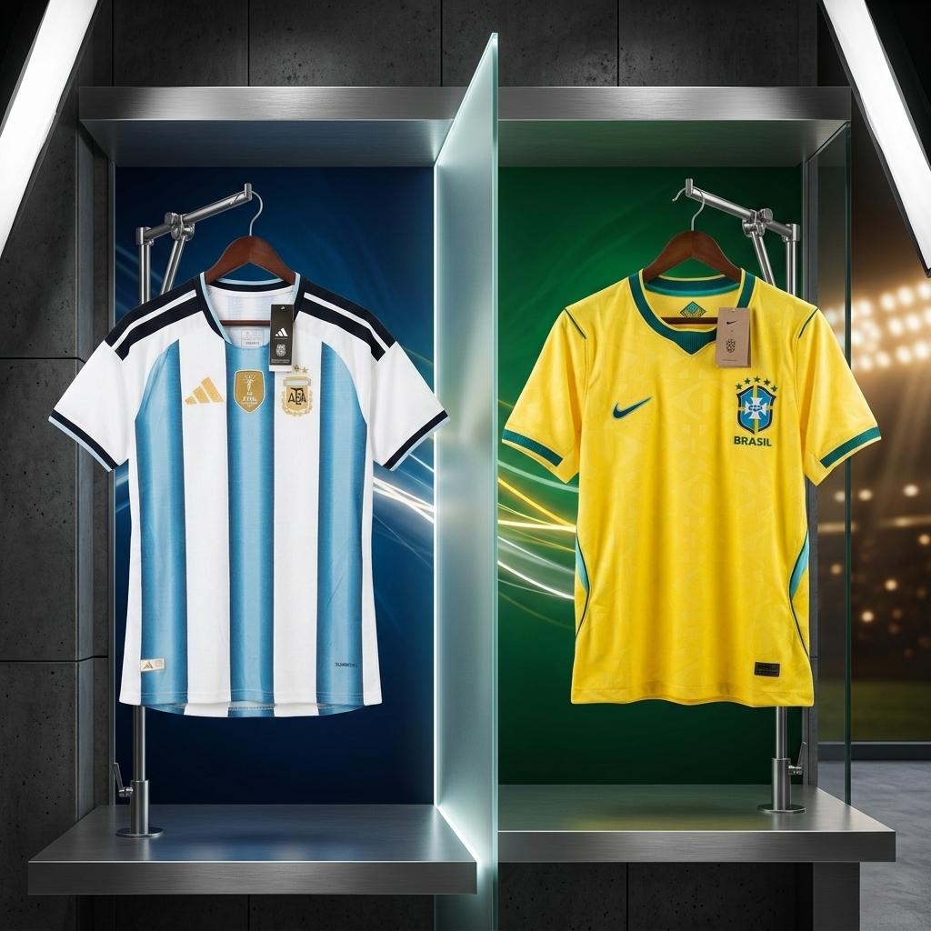 Brazil & Argentina 2026 World Cup Home Jersey - Player Edition Combo