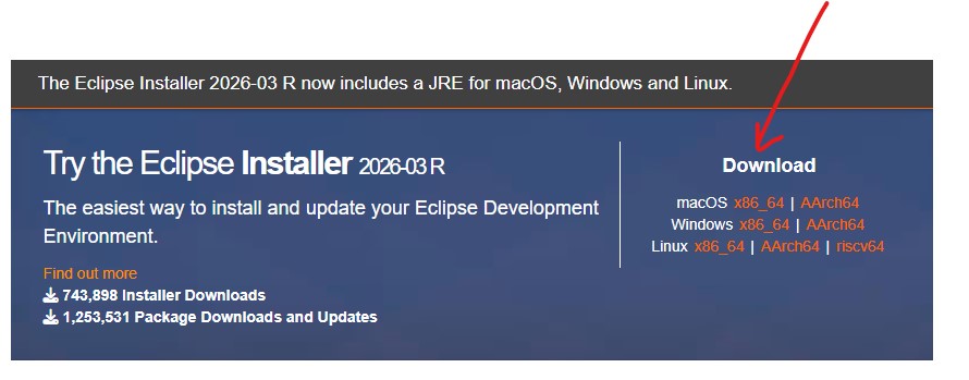 Eclipse IDE Download Page