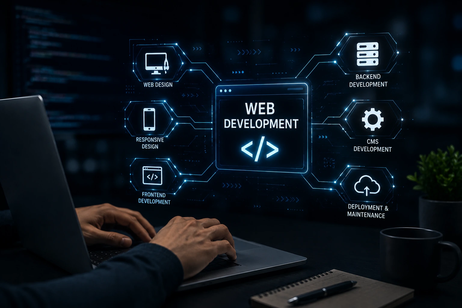 تطوير الويب الحديث: من الفكرة إلى موقع احترافي على الإنترنت