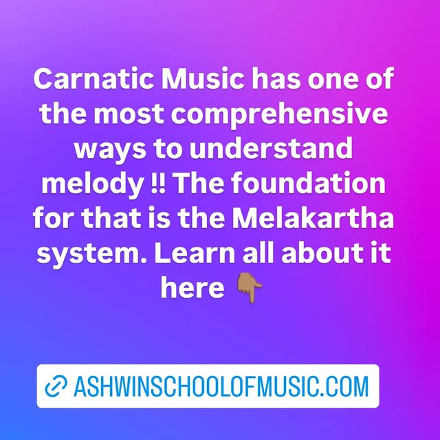 Melakartha ragas — music school post