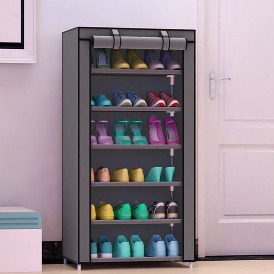 خزانة لترتيب وحفظ الأحذية مع غطاء