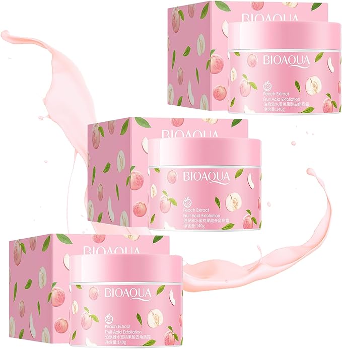 سكراب الجسم بالخوخ