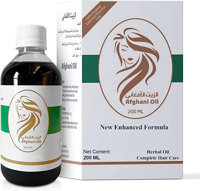 E زيت الشعر الأفغاني مع فيتامين