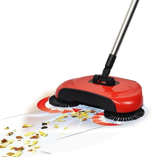 مكنسة دوارة بثلاثة فراشي