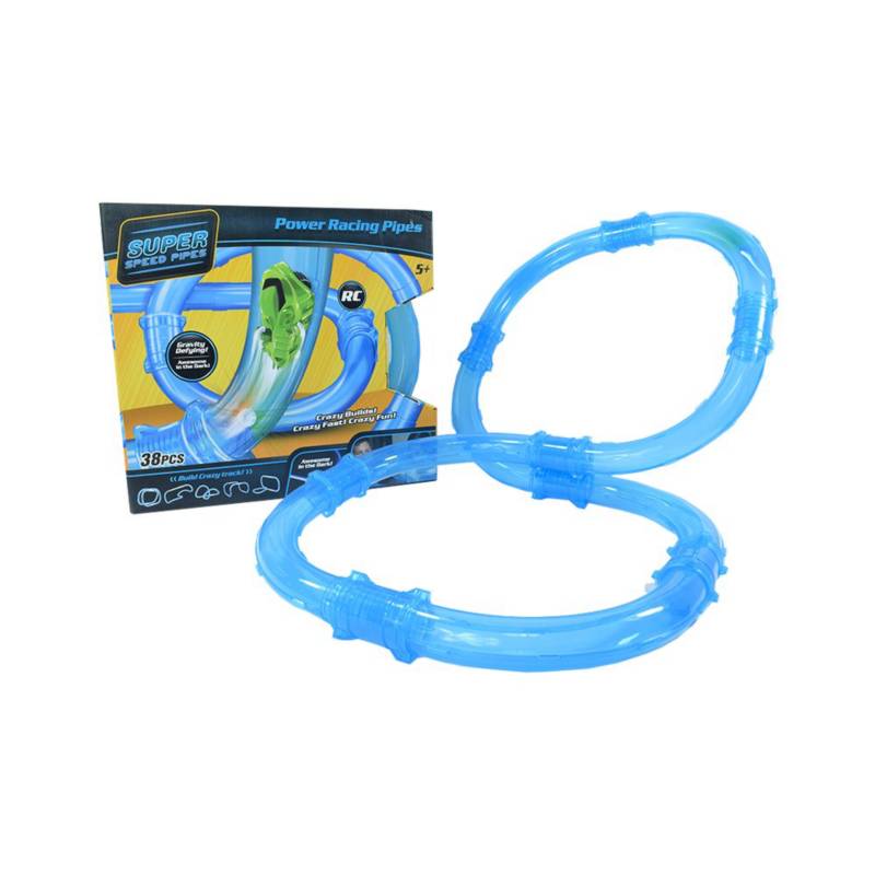 لعبة سباق سيارات داخل الأنابيب مع ريموت