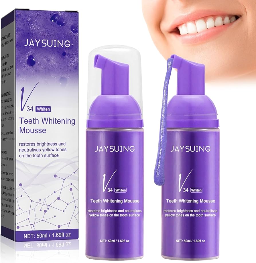 موس تبييض الأسنان الفوري