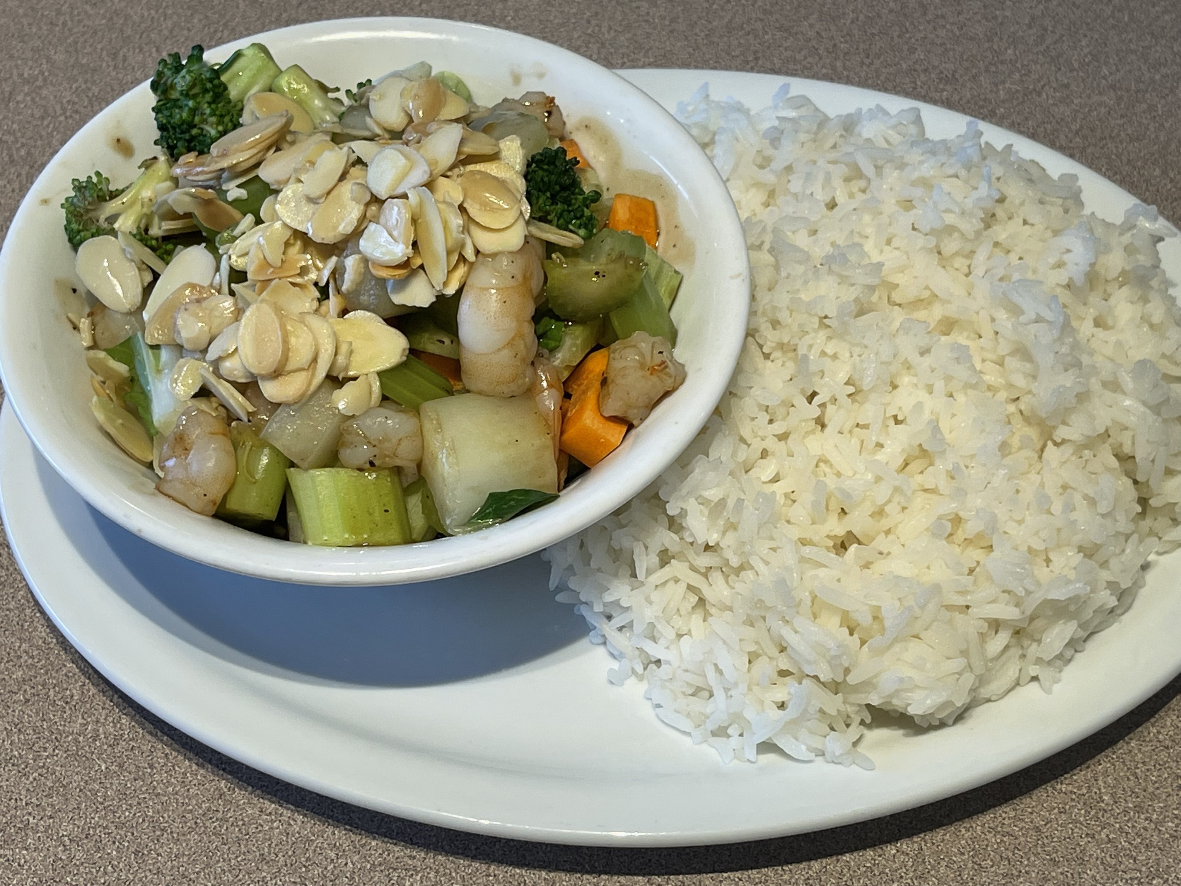 Almond on Rice/Noodles