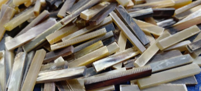 WATER BUFFALO HORN NATURAL GUITAR NUT BLANK - Image 2 - GUITAR PARTS | Viking Craft Store