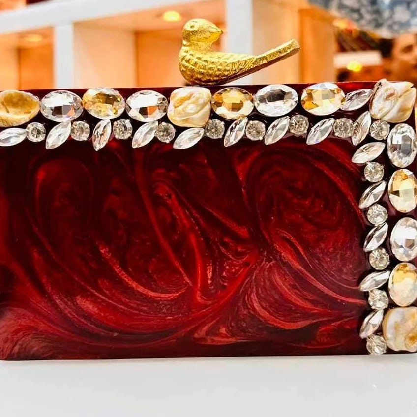 RESIN CLUTCH HAND BAG - Image 7 - RESIN CLUTH HAND BAG | Viking Craft Store