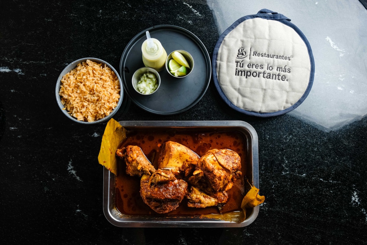 Pollo en barbacoa 1/2 orden