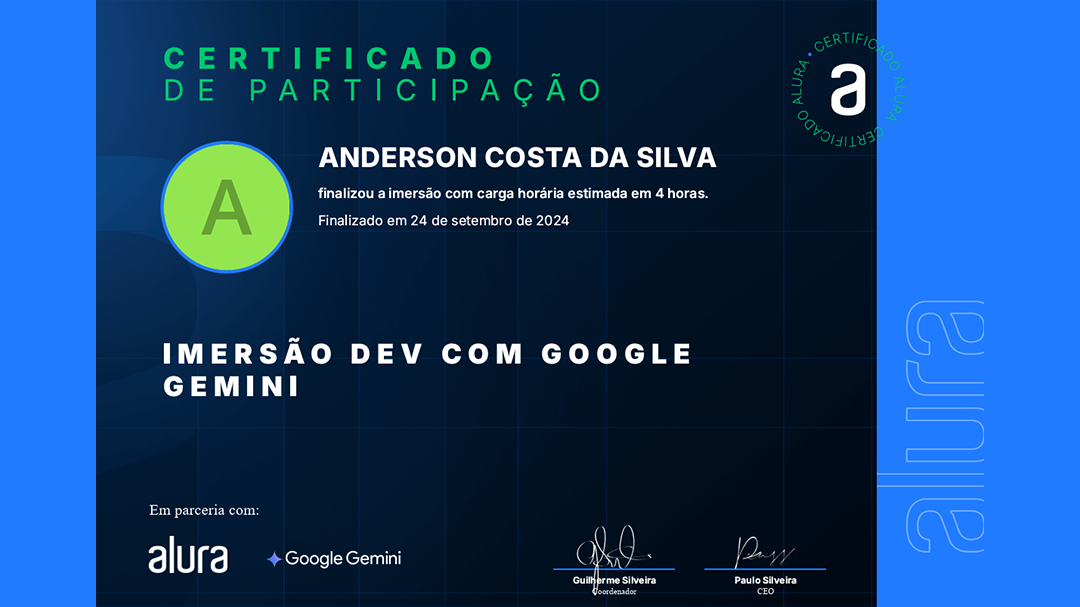 Imersão Dev com Google Gemini