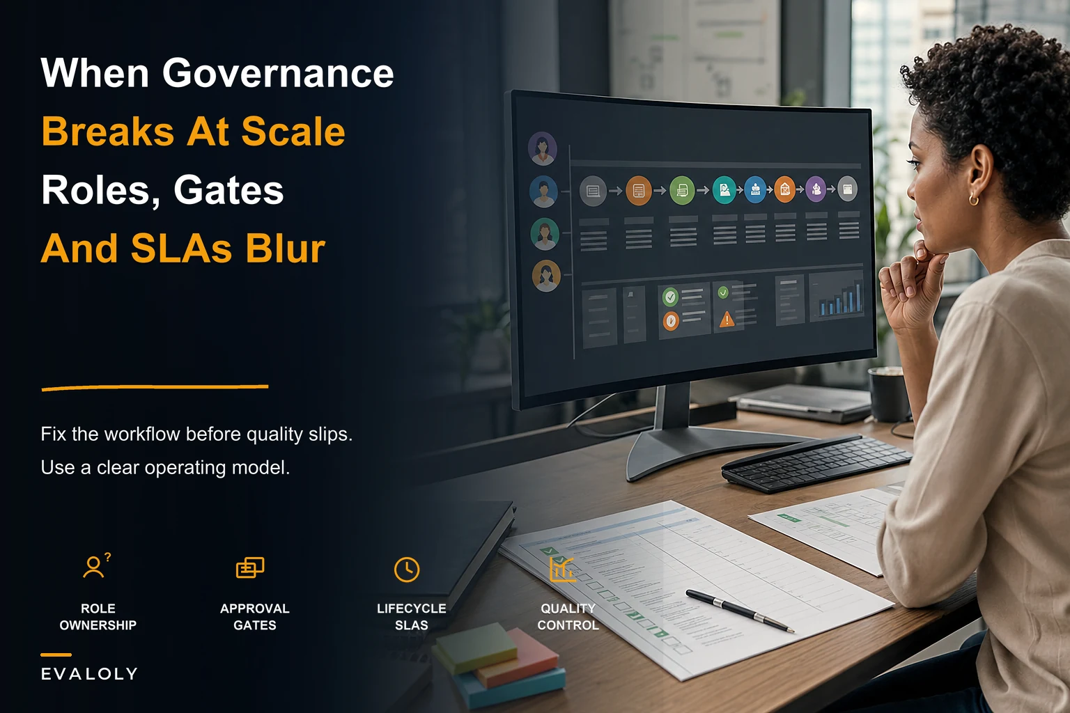 Assessment chaos when scaling: a governance model to fix roles, workflows, and quality controls