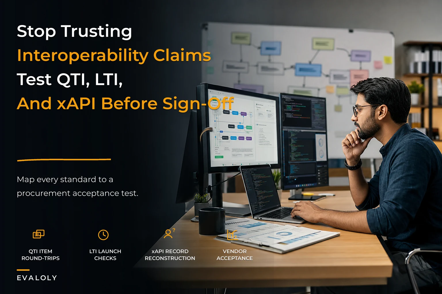 Assessment interoperability standards mapped to procurement acceptance tests