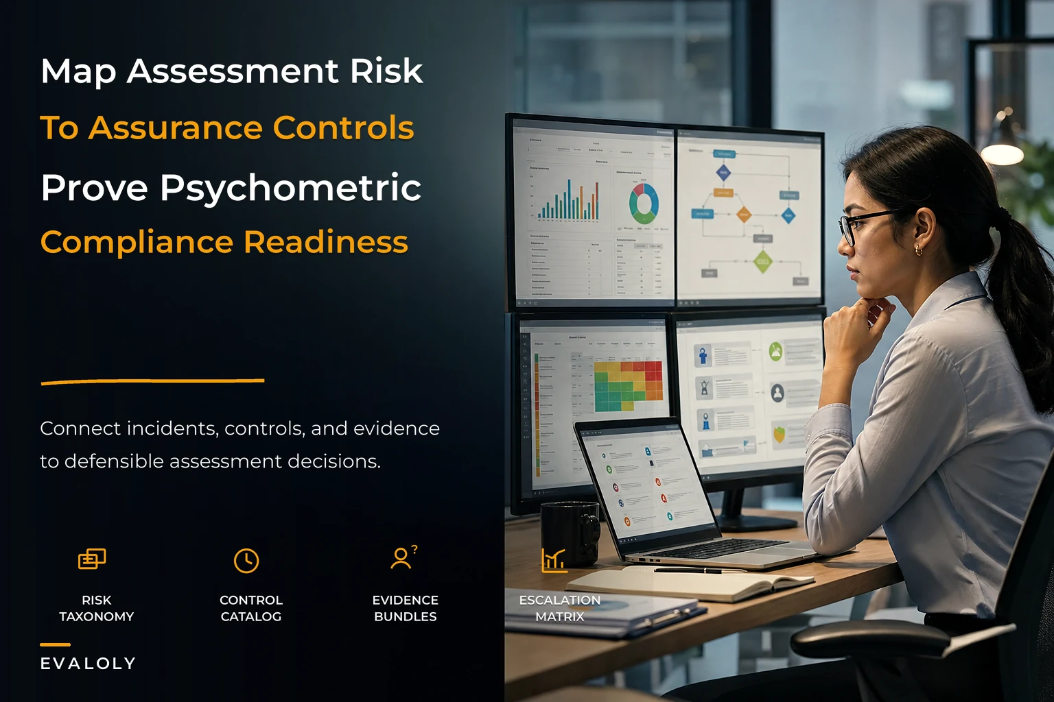 Assessment risk and assurance framework for psychometrics and compliance