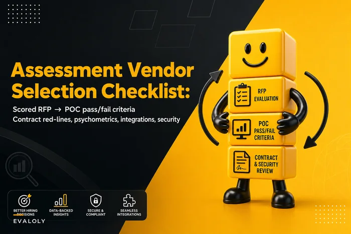 Assessment vendor selection checklist: scored RFP, POC acceptance criteria, and contract red-lines