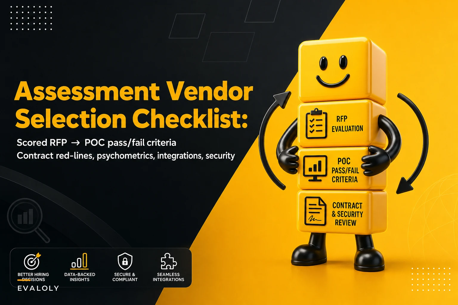 Assessment vendor selection checklist: scored RFP, POC acceptance criteria, and contract red-lines
