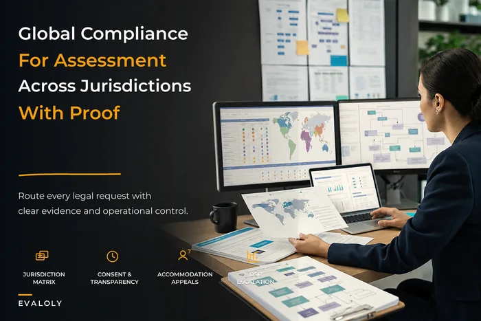 Global assessment compliance framework for multi-jurisdiction assessment programs