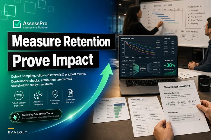Measuring retention and impact: cohort designs, attribution templates, and stakeholder narratives