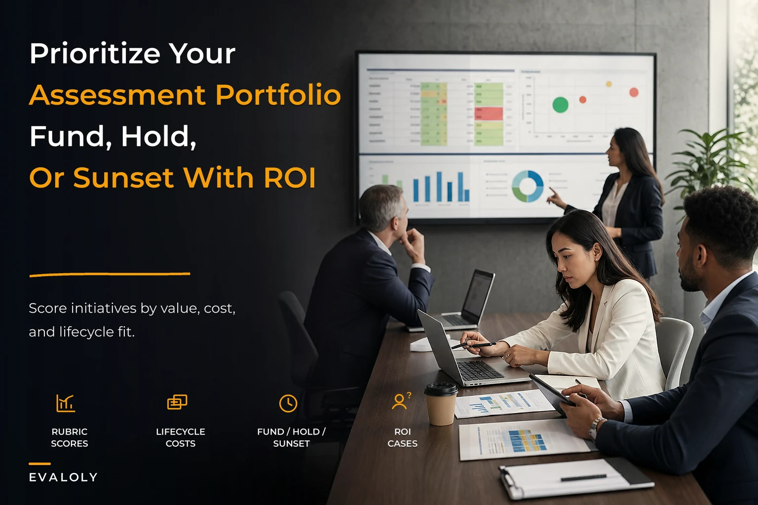 Prioritize your assessment portfolio: a decision rubric for investment, sunset, and ROI