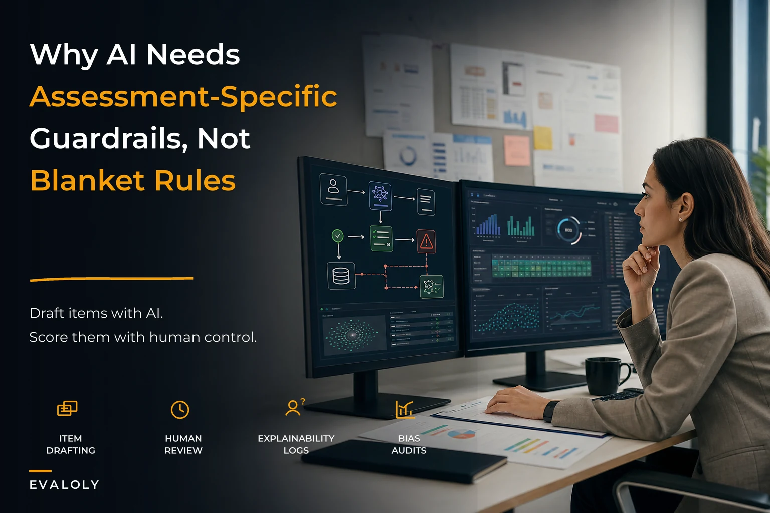 Responsible AI governance for assessments: operational guardrails, explainability logs, and red-team tests