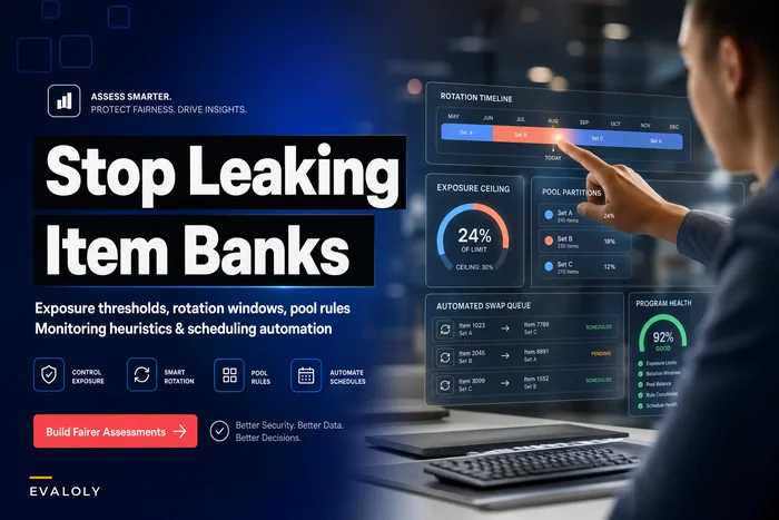 Stop leaking your item bank: practical exposure-control and rotation rules for small programs