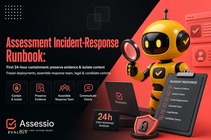 When exam content leaks: an assessment incident-response runbook for containment, forensics, and candidate communications