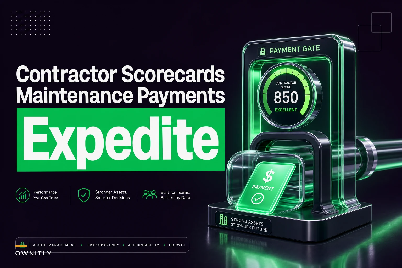 Contractor performance scorecards for maintenance: link acceptance artifacts to payment gates and continuous improvement loops