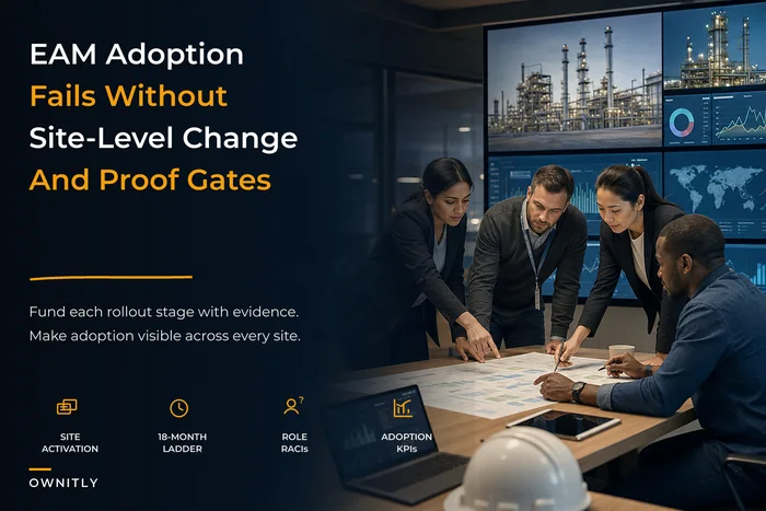 Enterprise change and adoption operating model for EAM