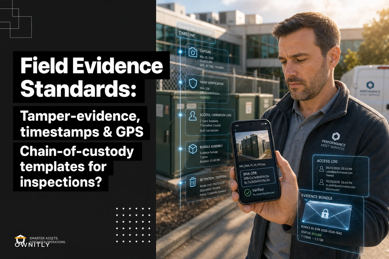 Field-evidence standards for remote inspections: tamper-evidence, metadata and chain-of-custody templates