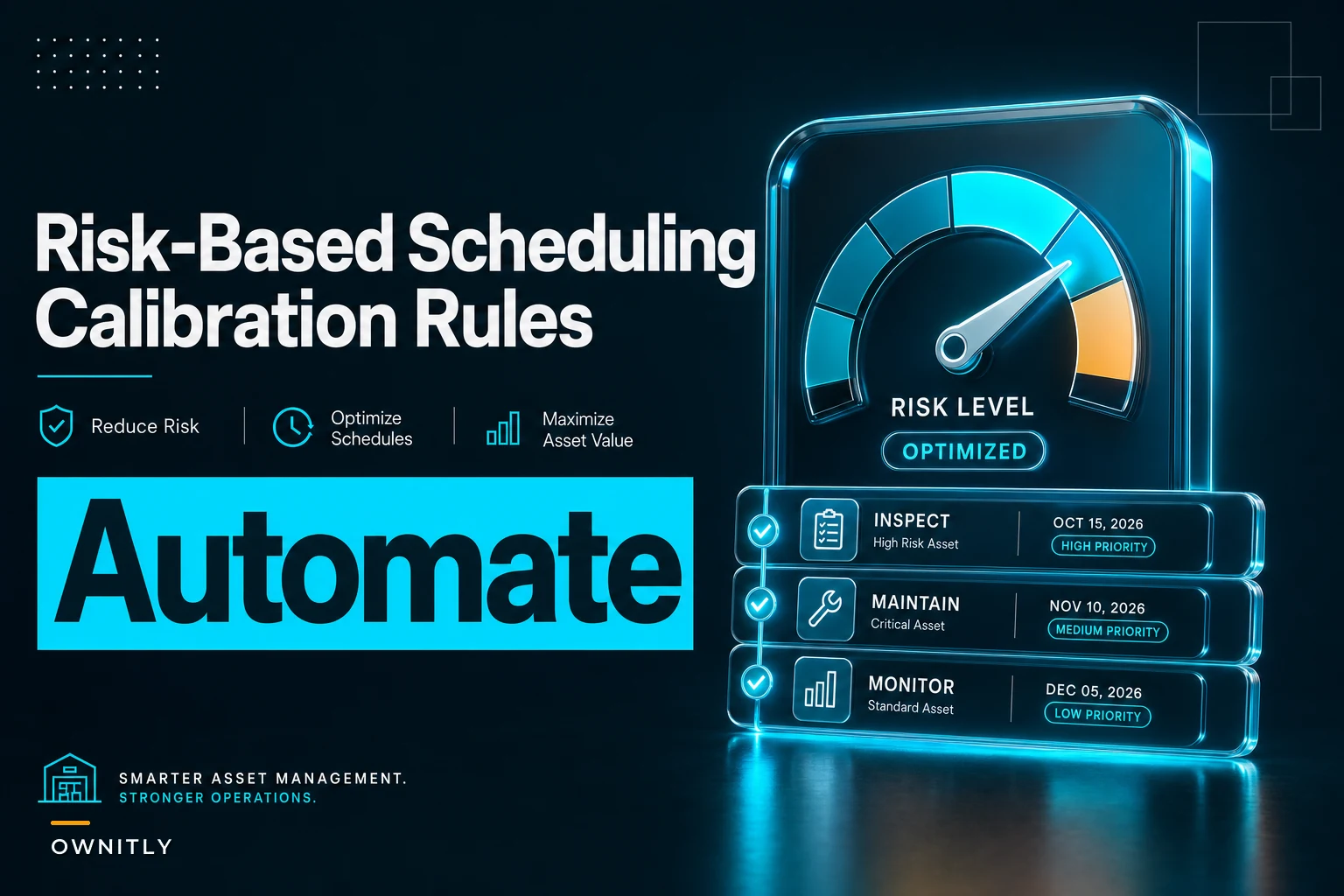Risk-based calibration scheduling for instrumentation: interval rules, drift history and evidence capture