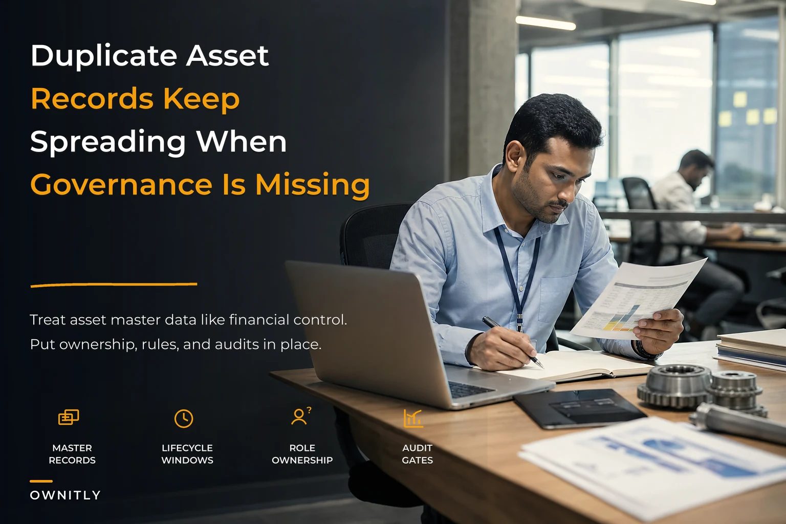 Stop duplicate asset records: an EAM data governance framework with roles, lifecycle rules and audit gates