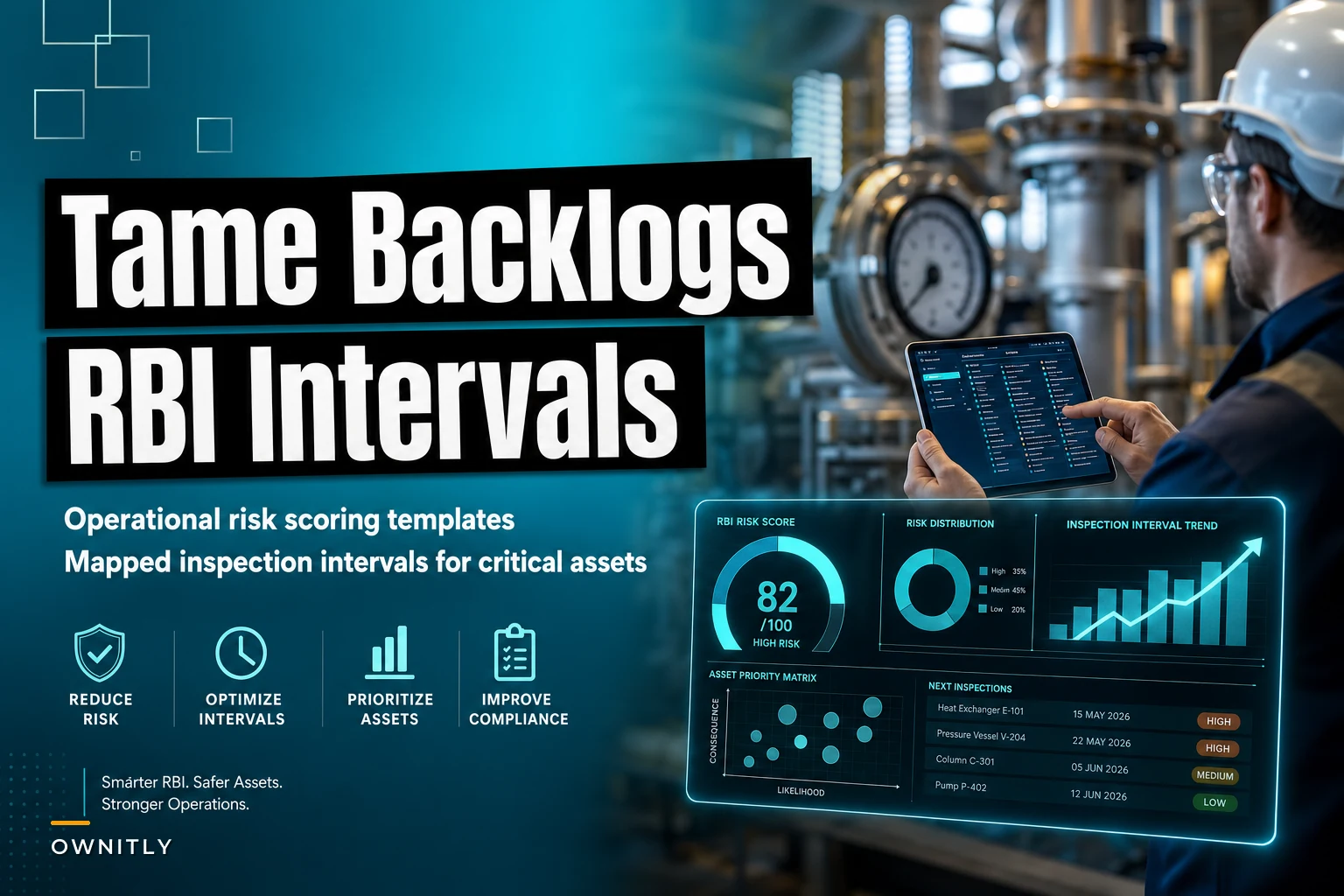 Tame inspection backlogs: RBI scoring templates and interval rules for critical assets