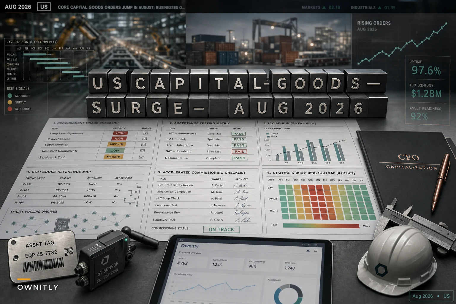 US Capital‑Goods Surge (Aug 2026): 7 Immediate EAM Moves to Absorb New Asset Investment Without Breaking Budgets