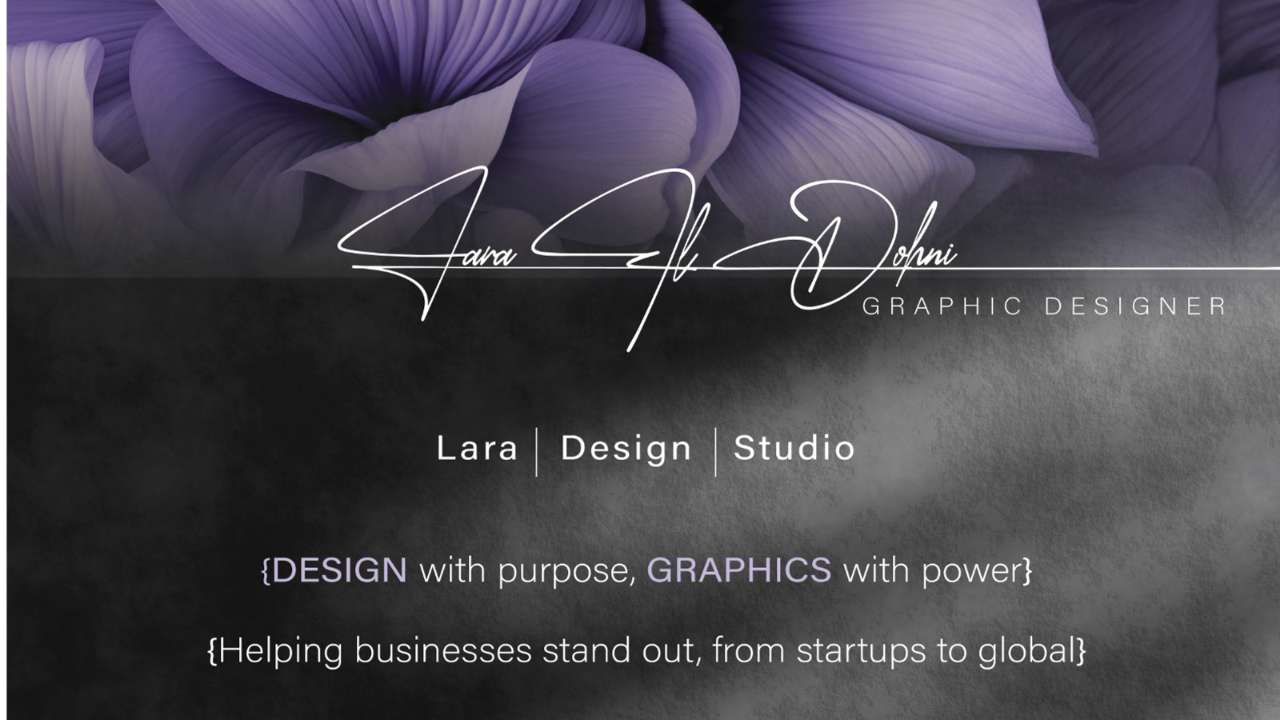 Lara | Design | Studio Graphic Designer featured image serving Saudi Arabia, United Arab Emirates
