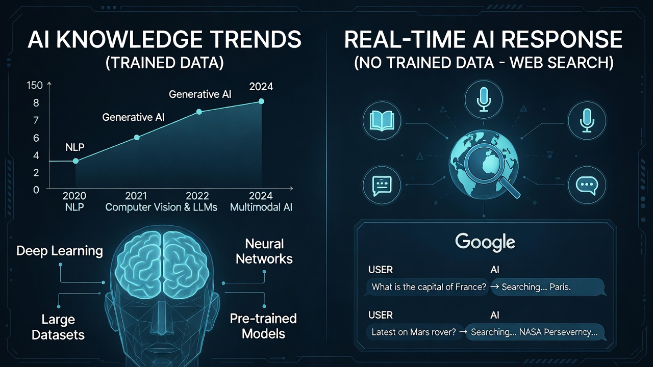 Diagram showing real-time content processing flow