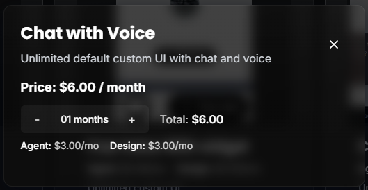 UI & Agent subscription