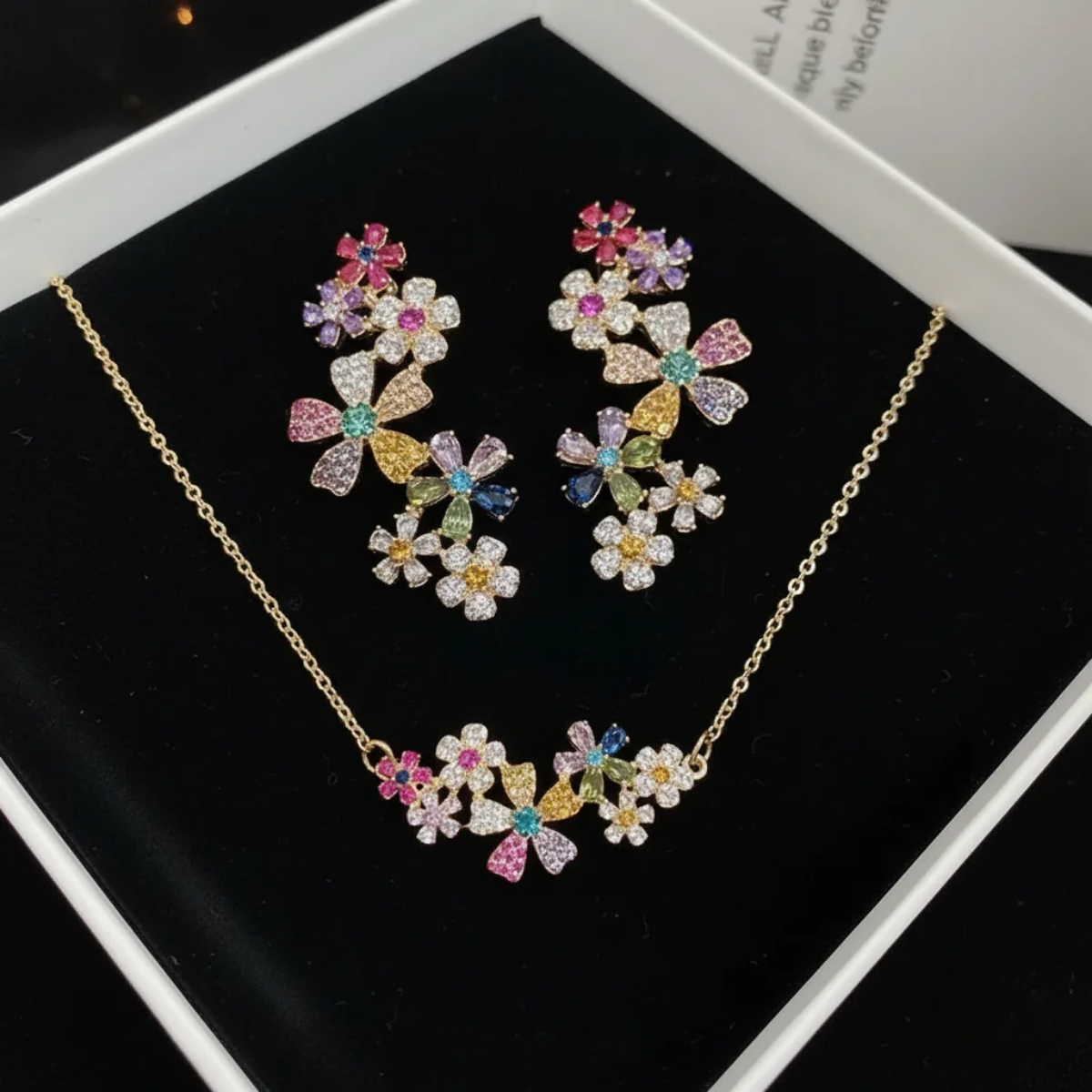 parure florale précieuse