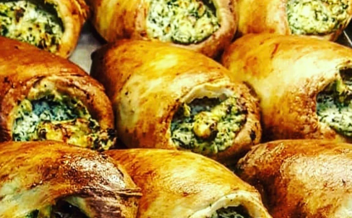 Fagottini siciliani con ricotta e spinaci dorati al forno