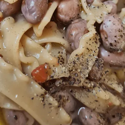 Borlotti Bean Soup (Pasta câ Fasola 'Ncirata')