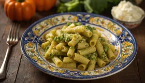 Pasta con crema di broccoletti e ricotta di pecora