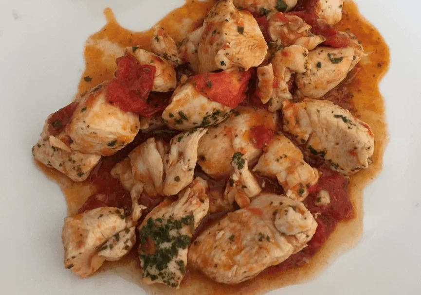 Pollo in padella alla siciliana