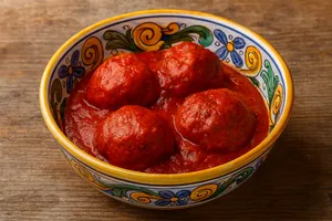 Polpette di palombo al sugo di pomodoro