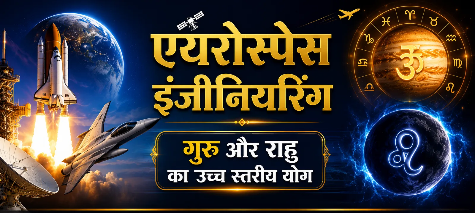 एयरोस्पेस इंजीनियरिंग - गुरु और राहु का उच्च स्तरीय योग