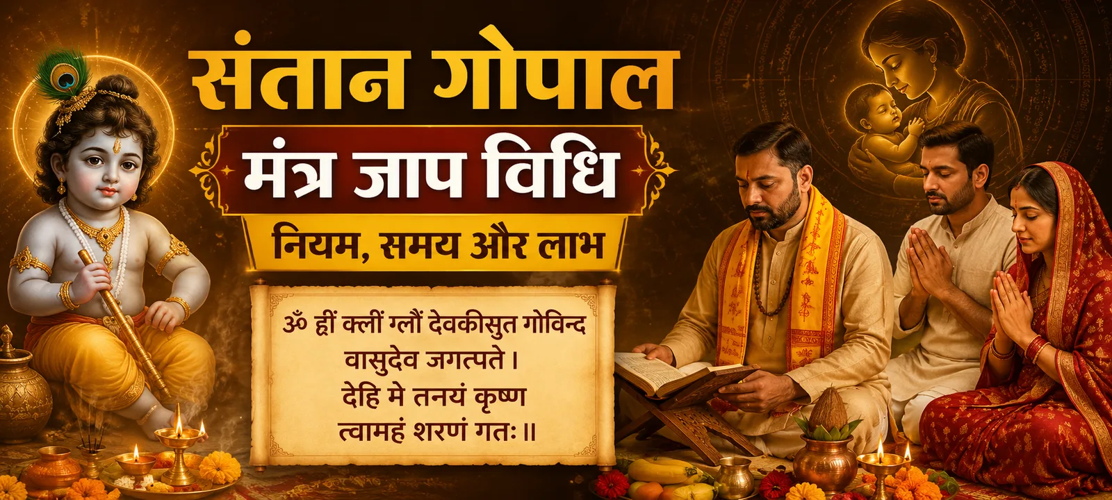 संतान गोपाल मंत्र जाप विधि — नियम, समय और लाभ