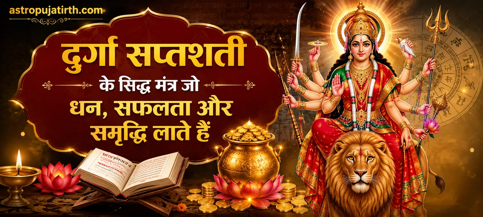 दुर्गा सप्तशती के सिद्ध मंत्र जो धन, सफलता और समृद्धि लाते हैं