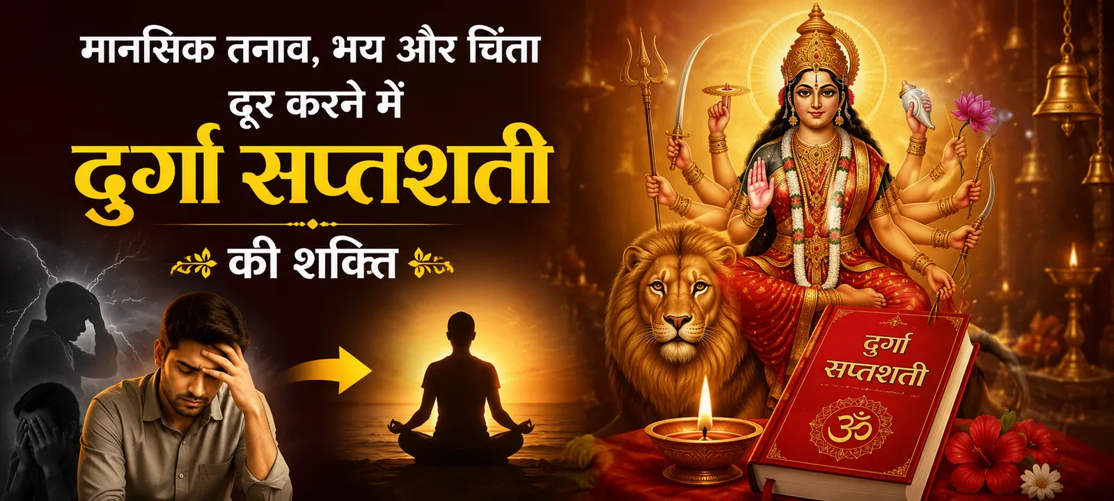 मानसिक तनाव, भय और चिंता दूर करने में दुर्गा सप्तशती की शक्ति