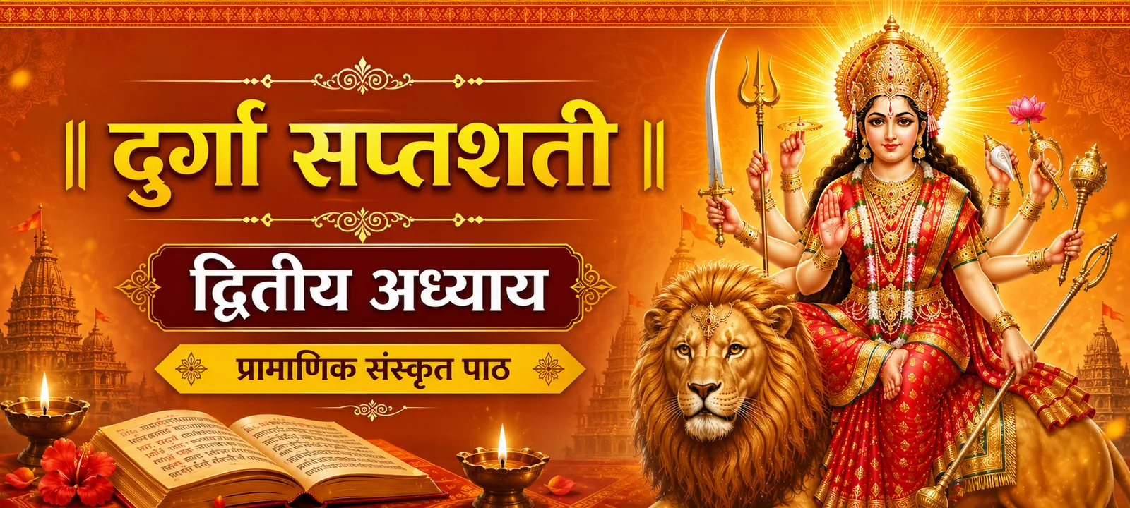 दुर्गा सप्तशती — द्वितीय अध्याय (प्रामाणिक संस्कृत पाठ)