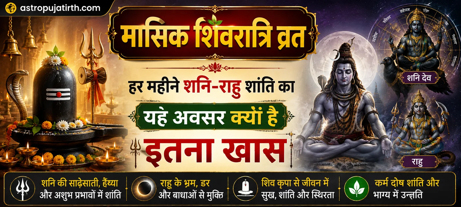 मासिक शिवरात्रि व्रत: हर महीने शनि-राहु शांति का यह अवसर क्यों है इतना खास